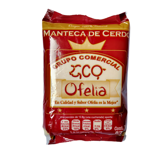 Manteca de cerdo GCO Bolsa 875 gramos