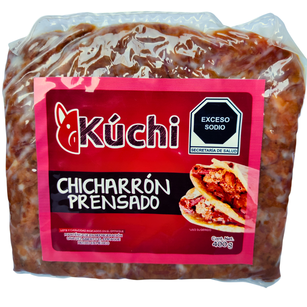 Chicharrón Prensado Kúchi de 400 gramos